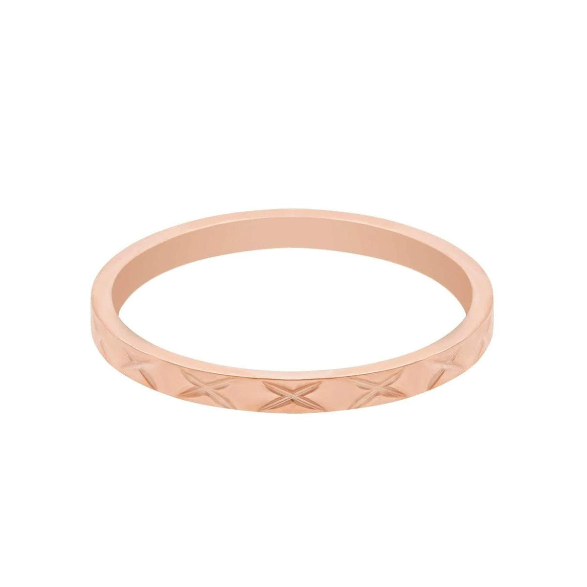 Urbanti Stainless Steel Melanie Ring Rose Gold / US 3 / UK F / EUR 44 / (midi)