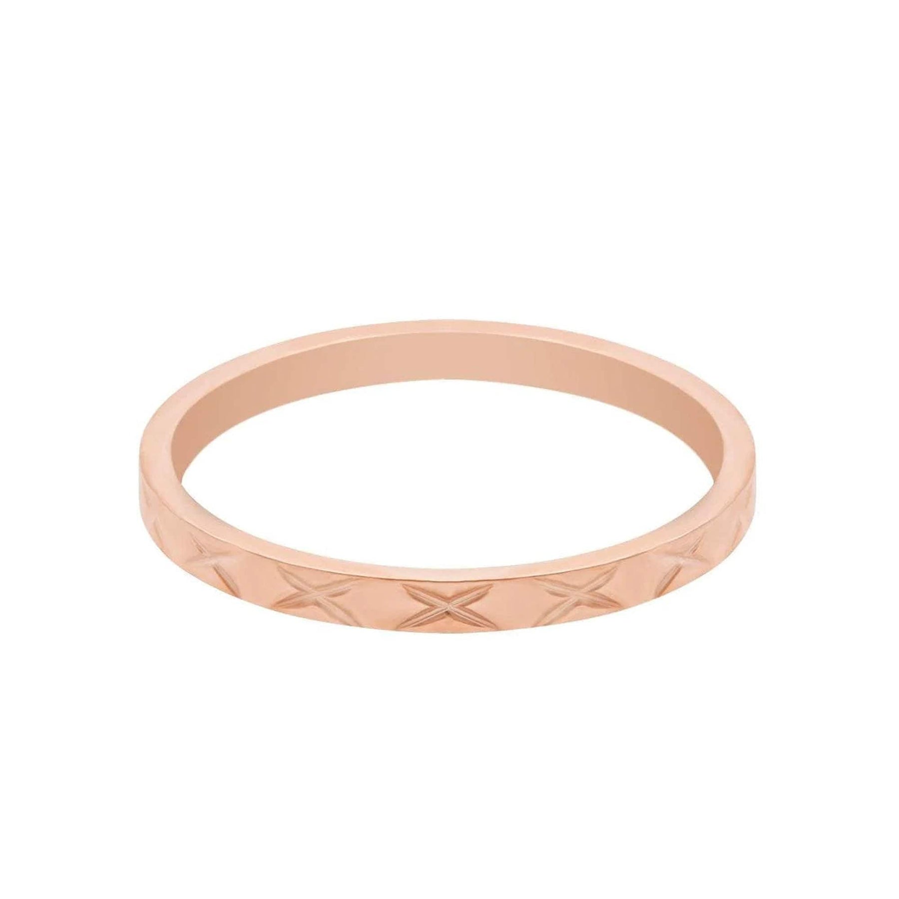 Urbanti Stainless Steel Melanie Ring Rose Gold / US 3 / UK F / EUR 44 / (midi)