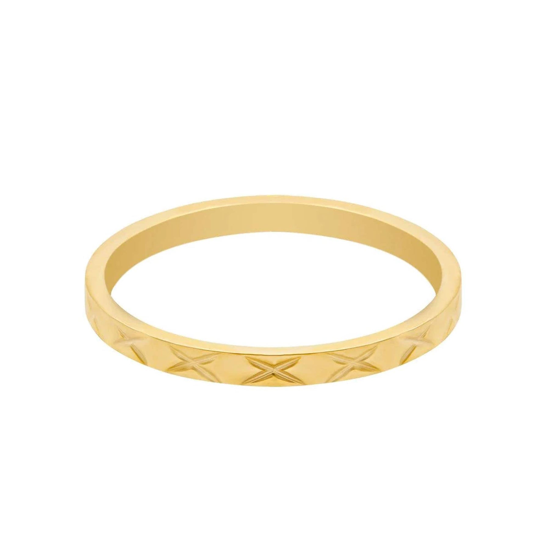 Urbanti Stainless Steel Melanie Ring Gold / US 7 / UK N / EUR 54 (medium)
