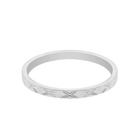 Urbanti Stainless Steel Melanie Ring Silver / US 3 / UK F / EUR 44 / (midi)