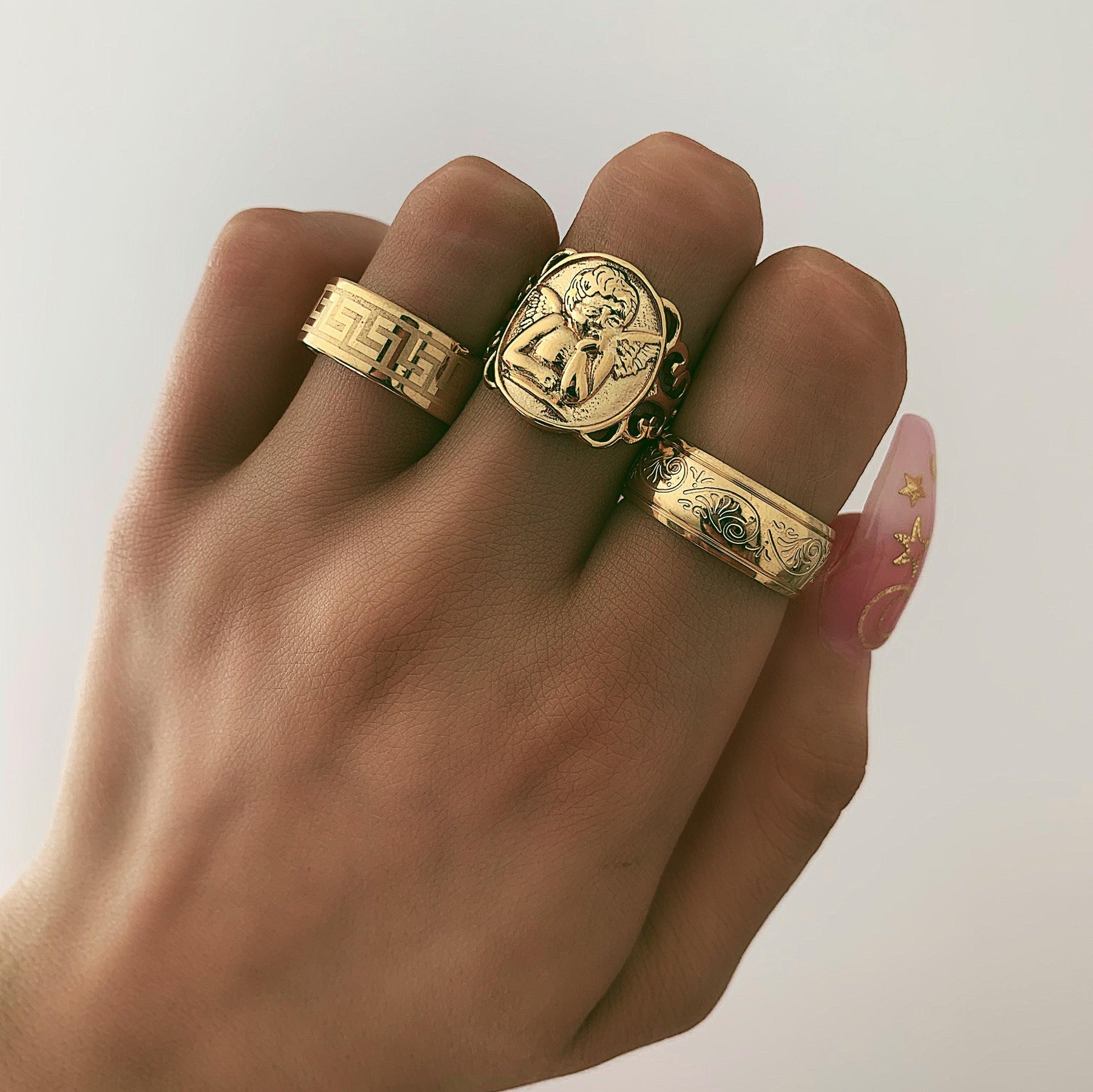 Urbanti Stainless Steel Mendhi Ring