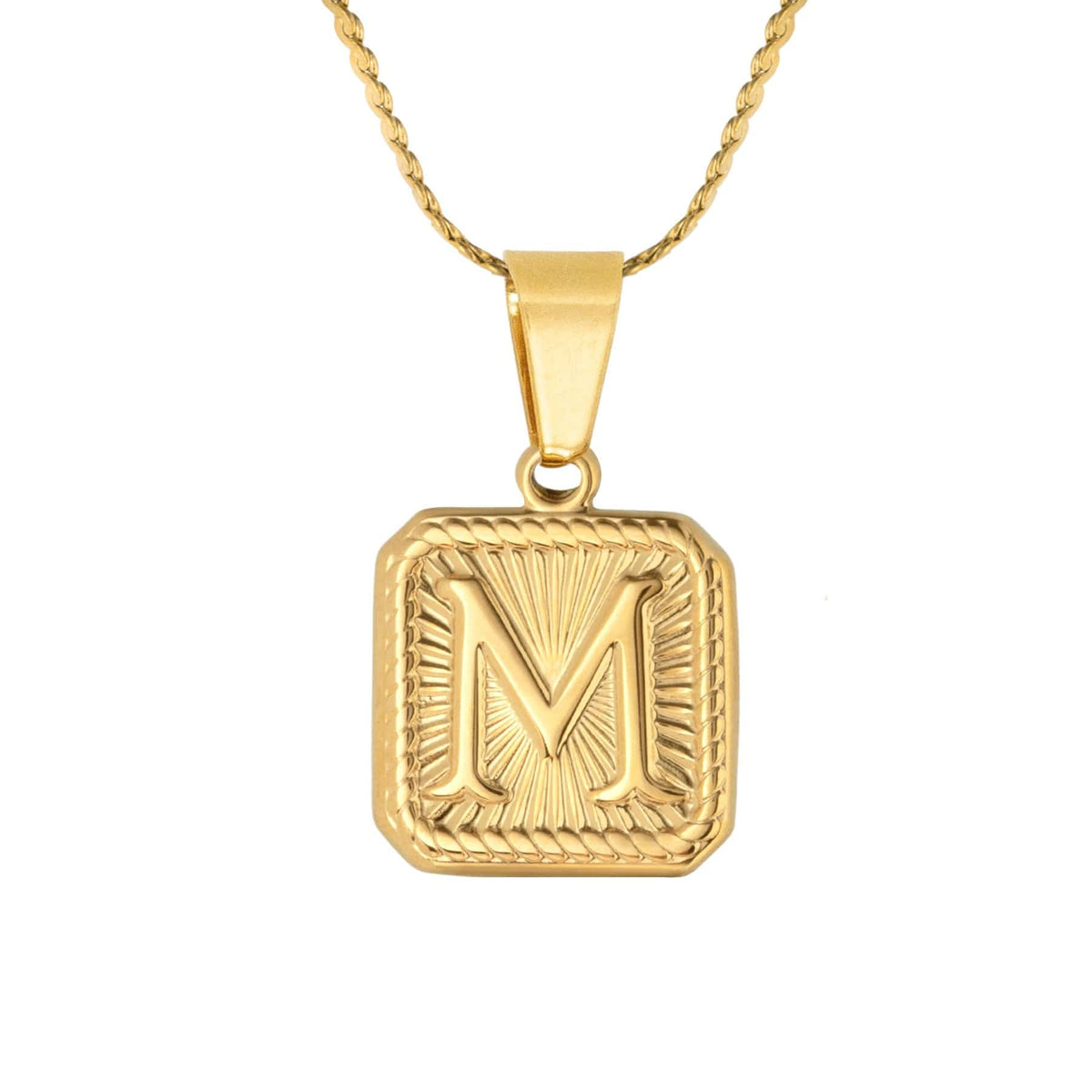 Urbanti Stainless Steel Mesmerise Initial Necklace