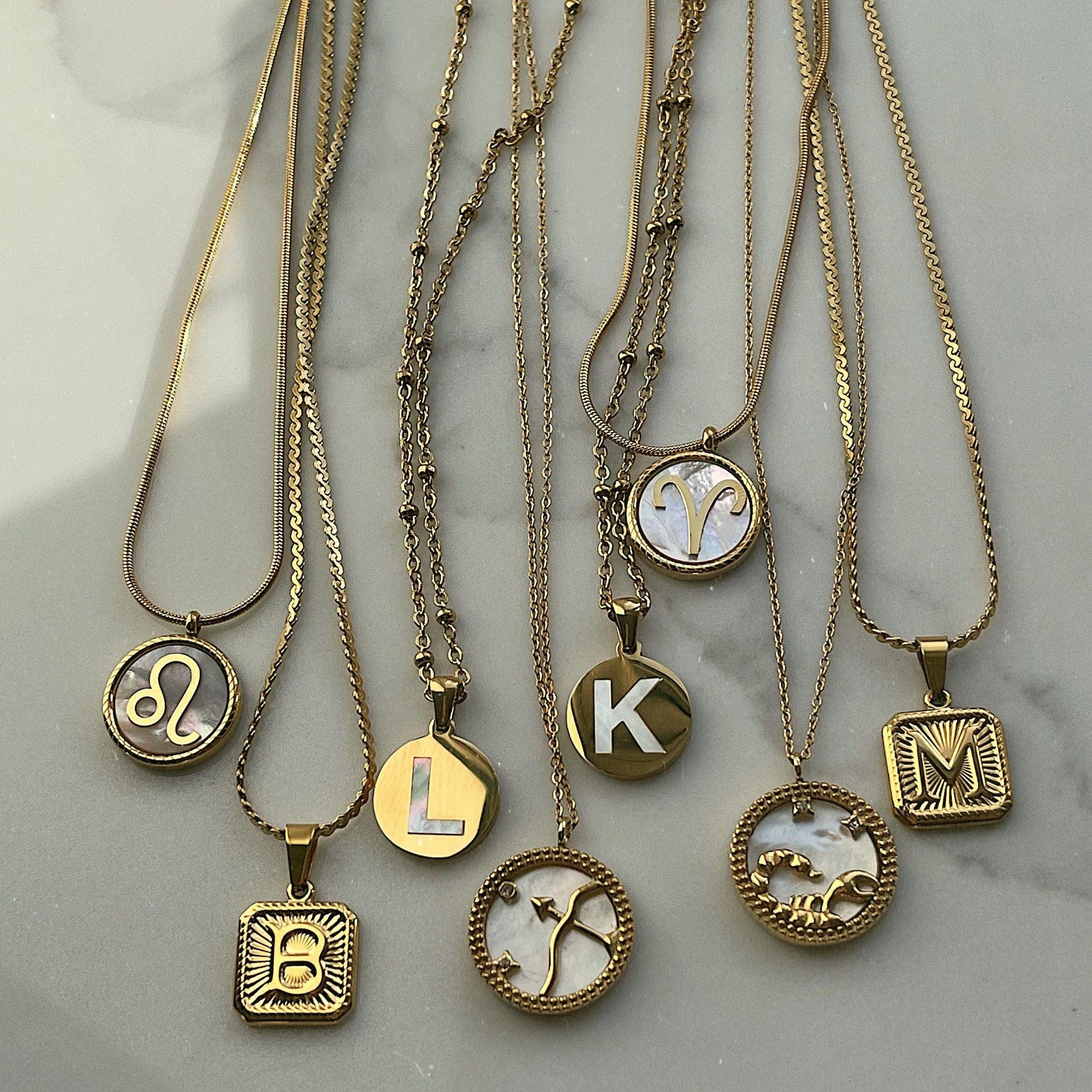 Urbanti Stainless Steel Mesmerise Initial Necklace