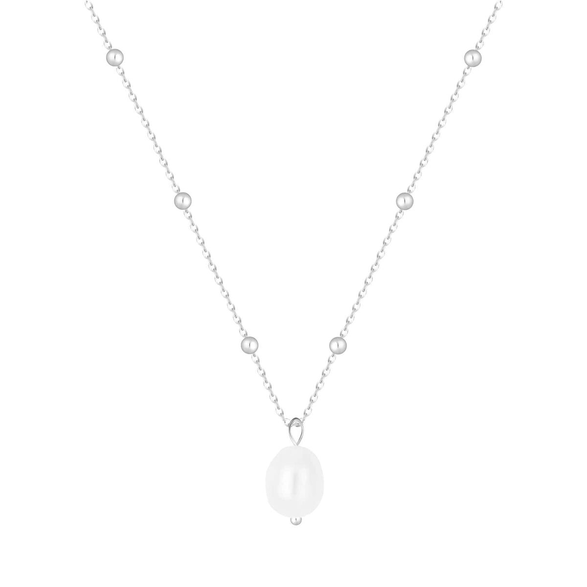 Urbanti Stainless Steel Miley Pearl Necklace