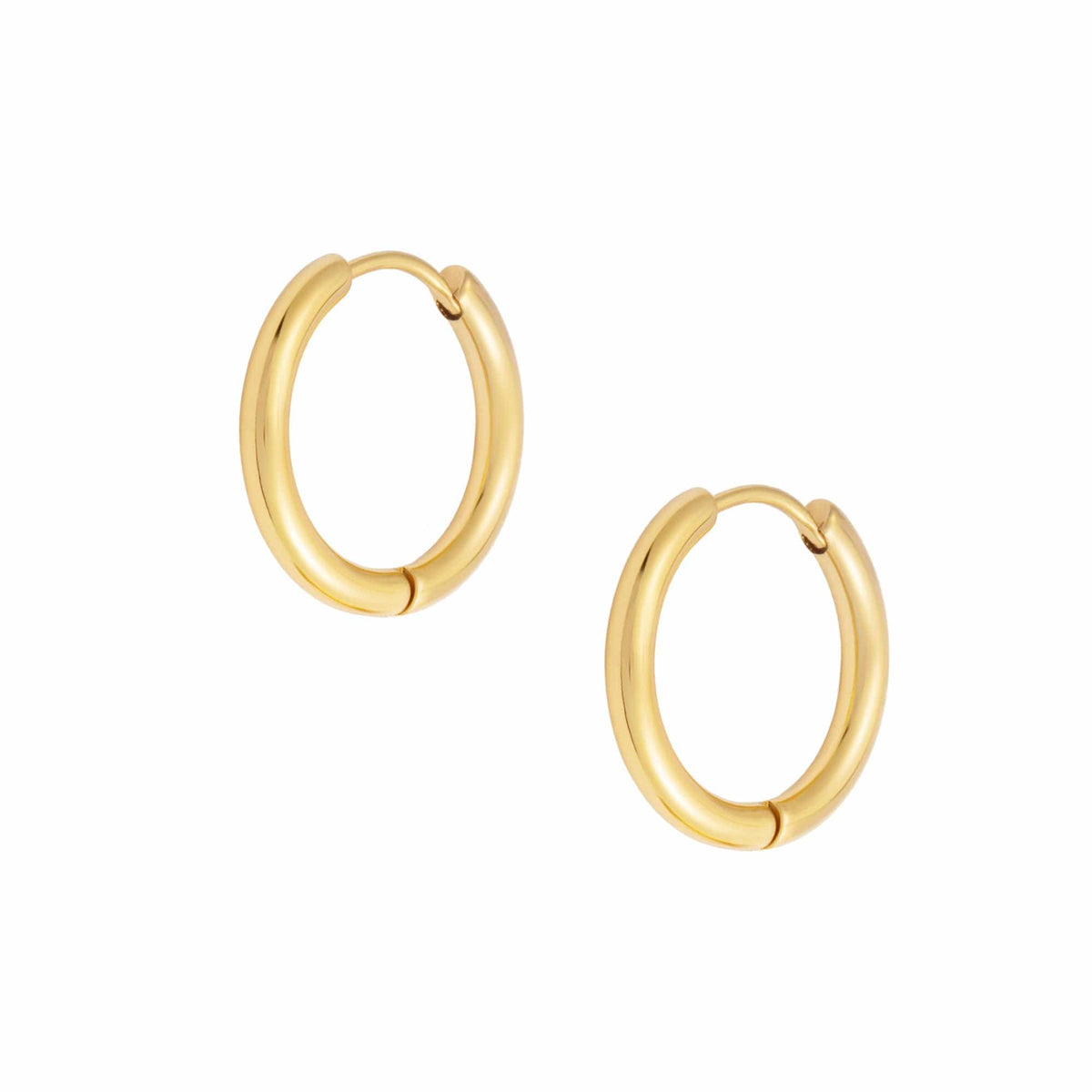 Urbanti Stainless Steel Milla Hoop Earrings Gold / 13mm