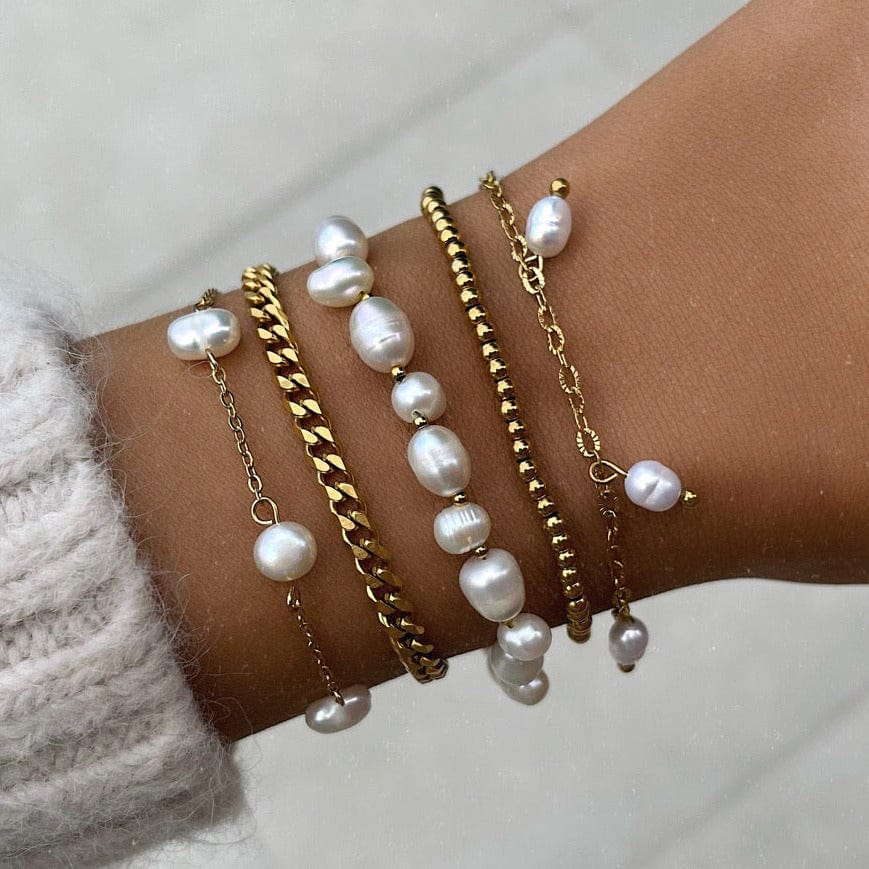 Urbanti Stainless Steel Milly Pearl Bracelet