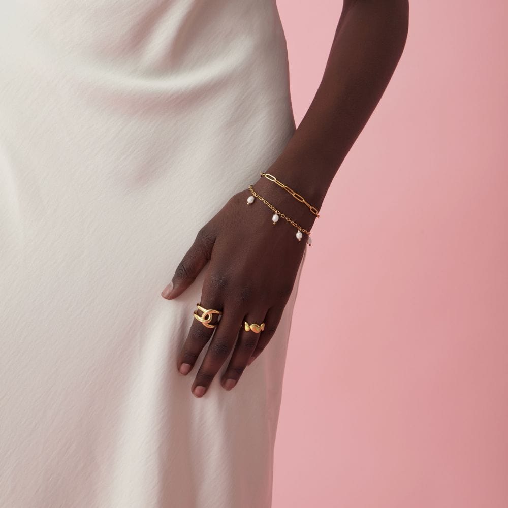 Urbanti Stainless Steel Milly Pearl Bracelet