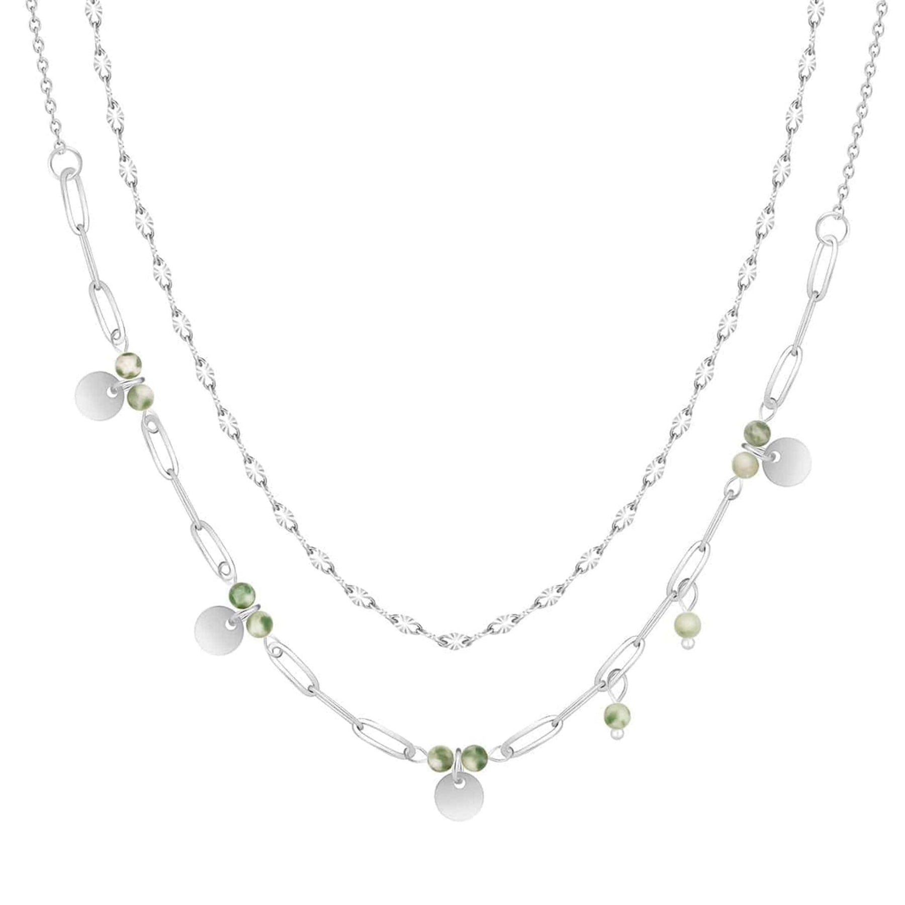 Urbanti Stainless Steel Mira Layered Necklace