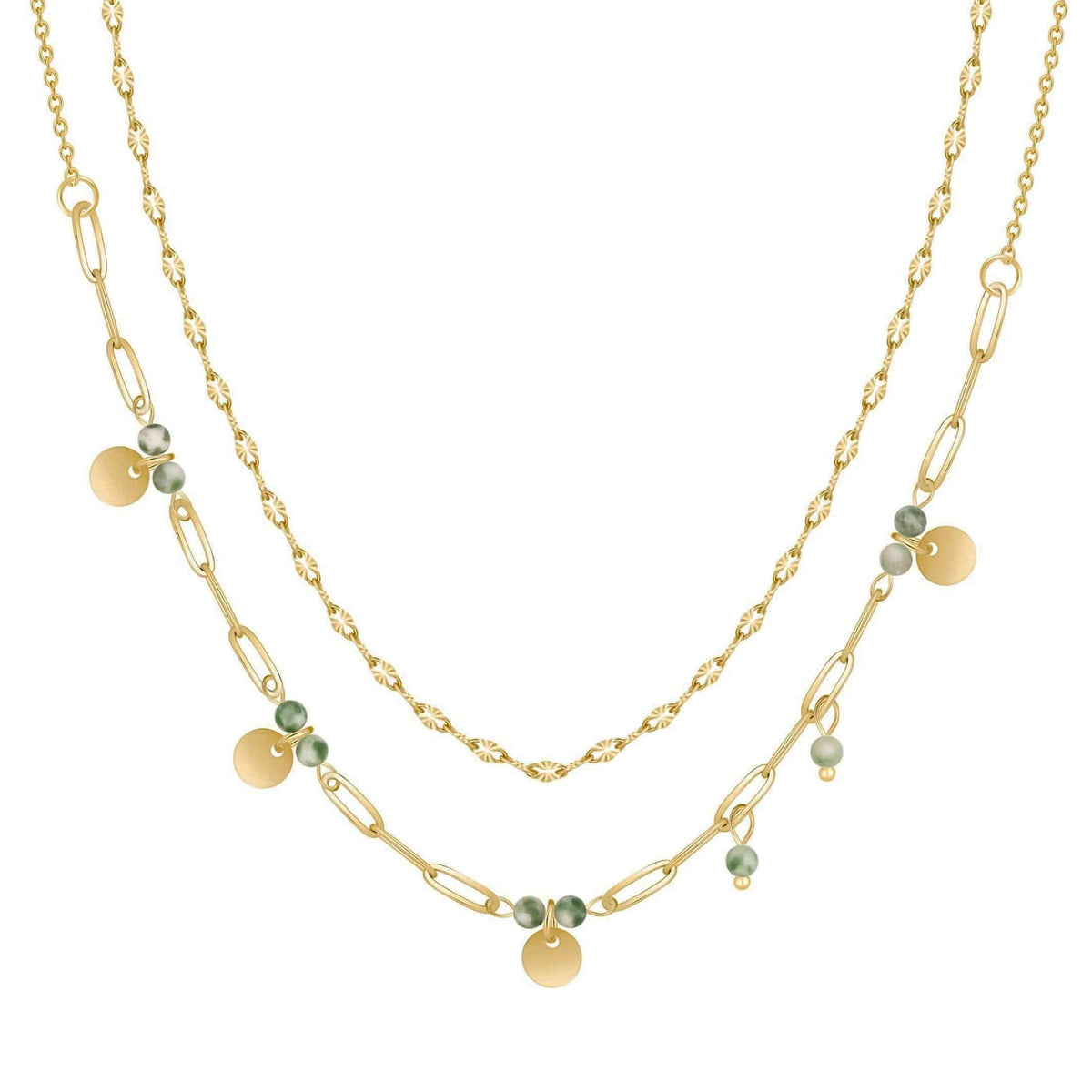 Urbanti Stainless Steel Mira Layered Necklace