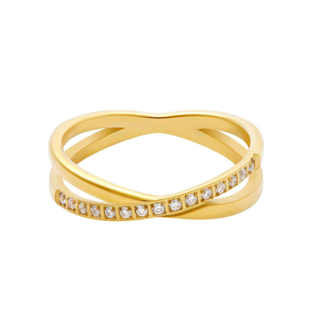 Urbanti Stainless Steel Mist Ring Gold / US 6 / UK L / EUR 51 (small)