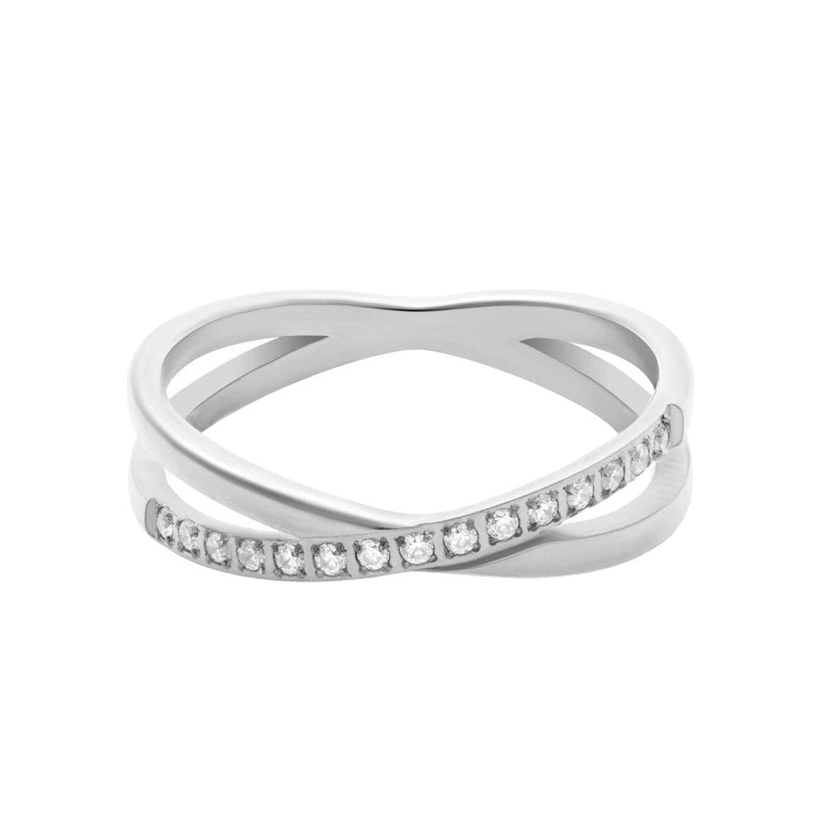 Urbanti Stainless Steel Mist Ring Silver / US 5 / UK J / EUR 49 (x small)