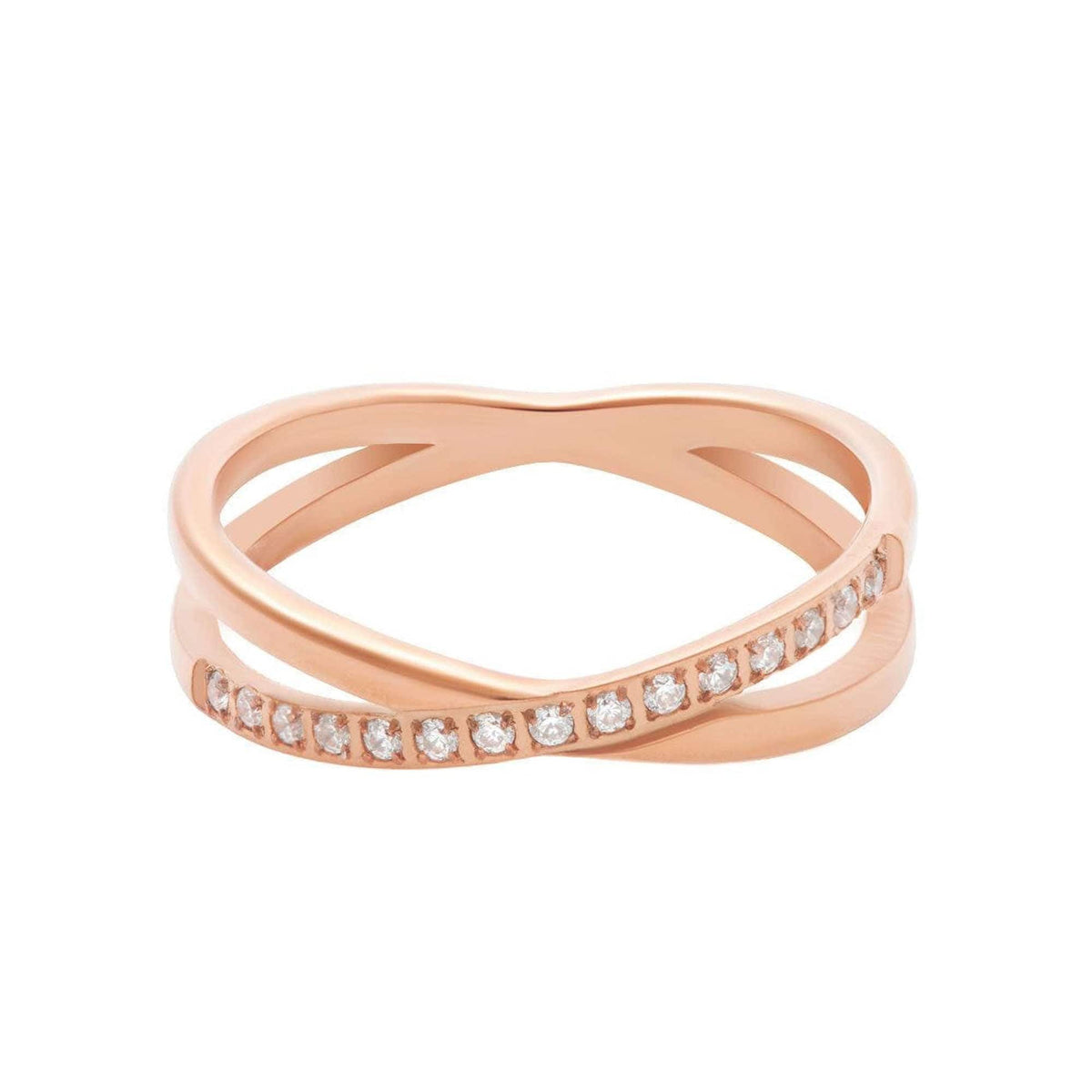 Urbanti Stainless Steel Mist Ring Rose Gold / US 5 / UK J / EUR 49 (x small)