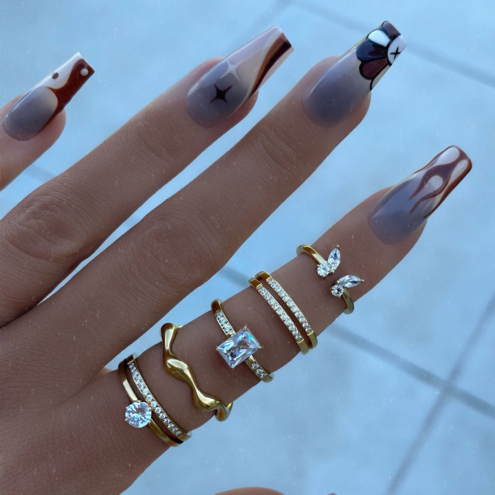 Urbanti Stainless Steel Molten Ring