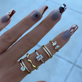 Urbanti Stainless Steel Molten Ring