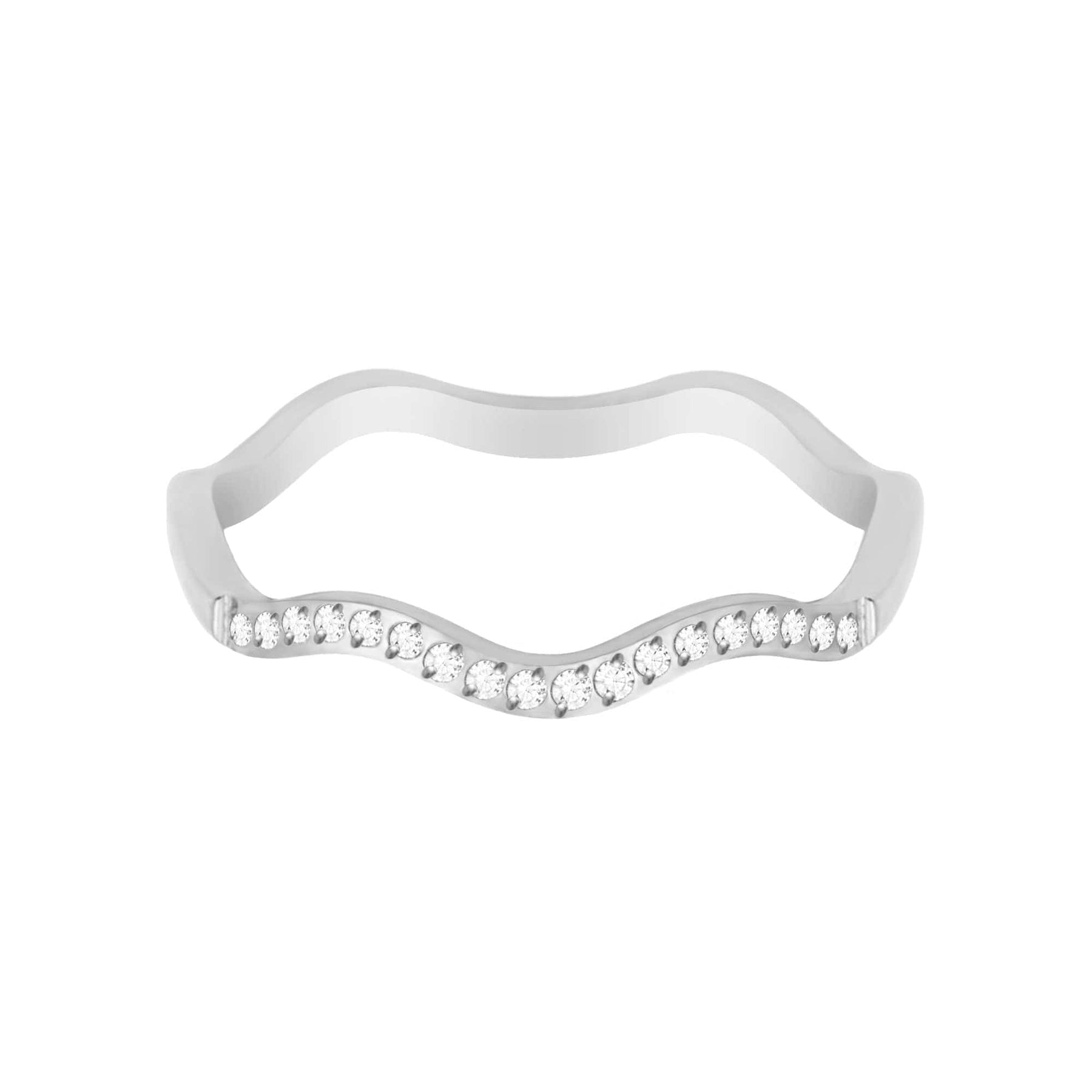 Urbanti Stainless Steel Trance Ring Silver / US 6 / UK L / EUR 51 (small)