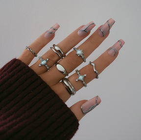 Urbanti Stainless Steel Molten Ring