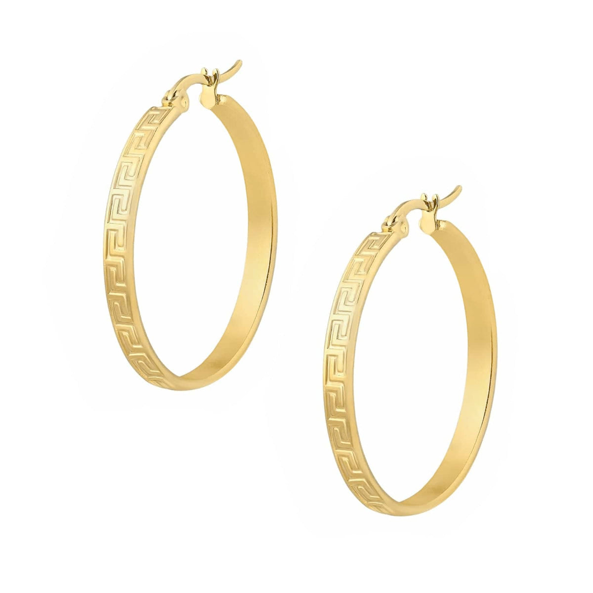 Urbanti Stainless Steel Morocco Hoop Earrings