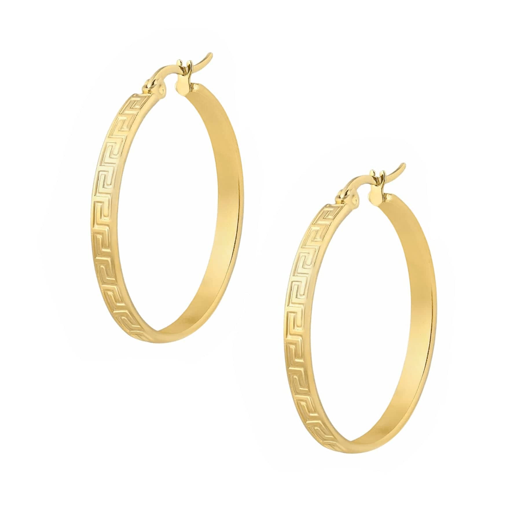 Urbanti Stainless Steel Morocco Hoop Earrings