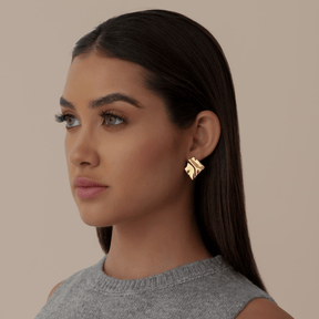 Urbanti Stainless Steel Myra Stud Earrings