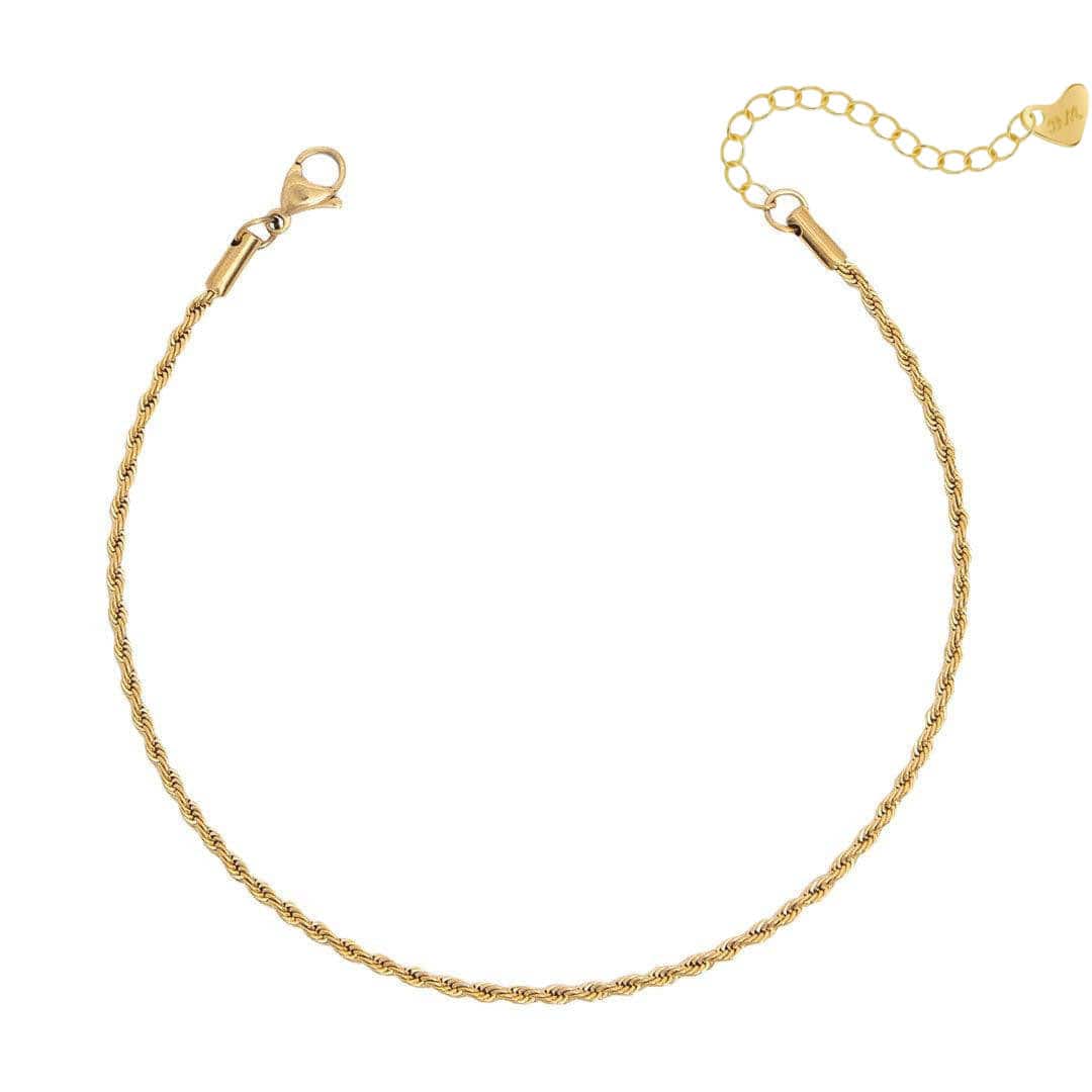 Urbanti Stainless Steel Beverley Rope Anklet