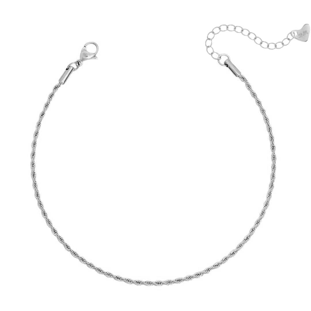 Urbanti Stainless Steel Beverley Rope Anklet
