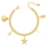 Urbanti Stainless Steel Nalani Pearl Anklet