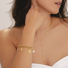 Urbanti Stainless Steel Nalani Pearl Bracelet