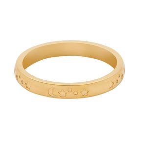 Urbanti Stainless Steel Nancy Ring Gold / US 4 / UK H / EUR 46 / (xxsmall)