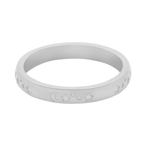Urbanti Stainless Steel Nancy Ring Silver / US 4 / UK H / EUR 46 / (xxsmall)