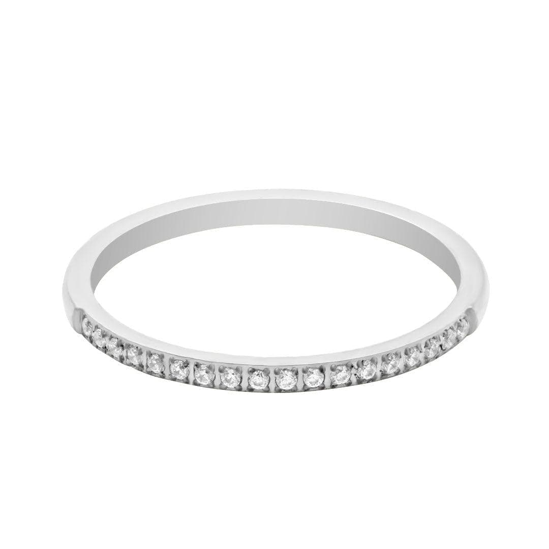 Urbanti Stainless Steel Naomi Ring Silver / US 4 / UK H / EUR 46 / (xxsmall)