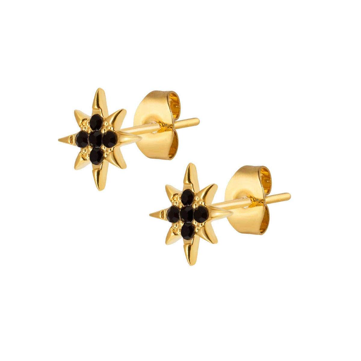 Urbanti Stainless Steel Neptune Stud Earrings