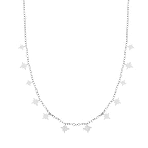 Urbanti Stainless Steel Northern Star Necklace Silver