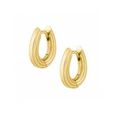 Urbanti Stainless Steel Nurture Hoop Earrings