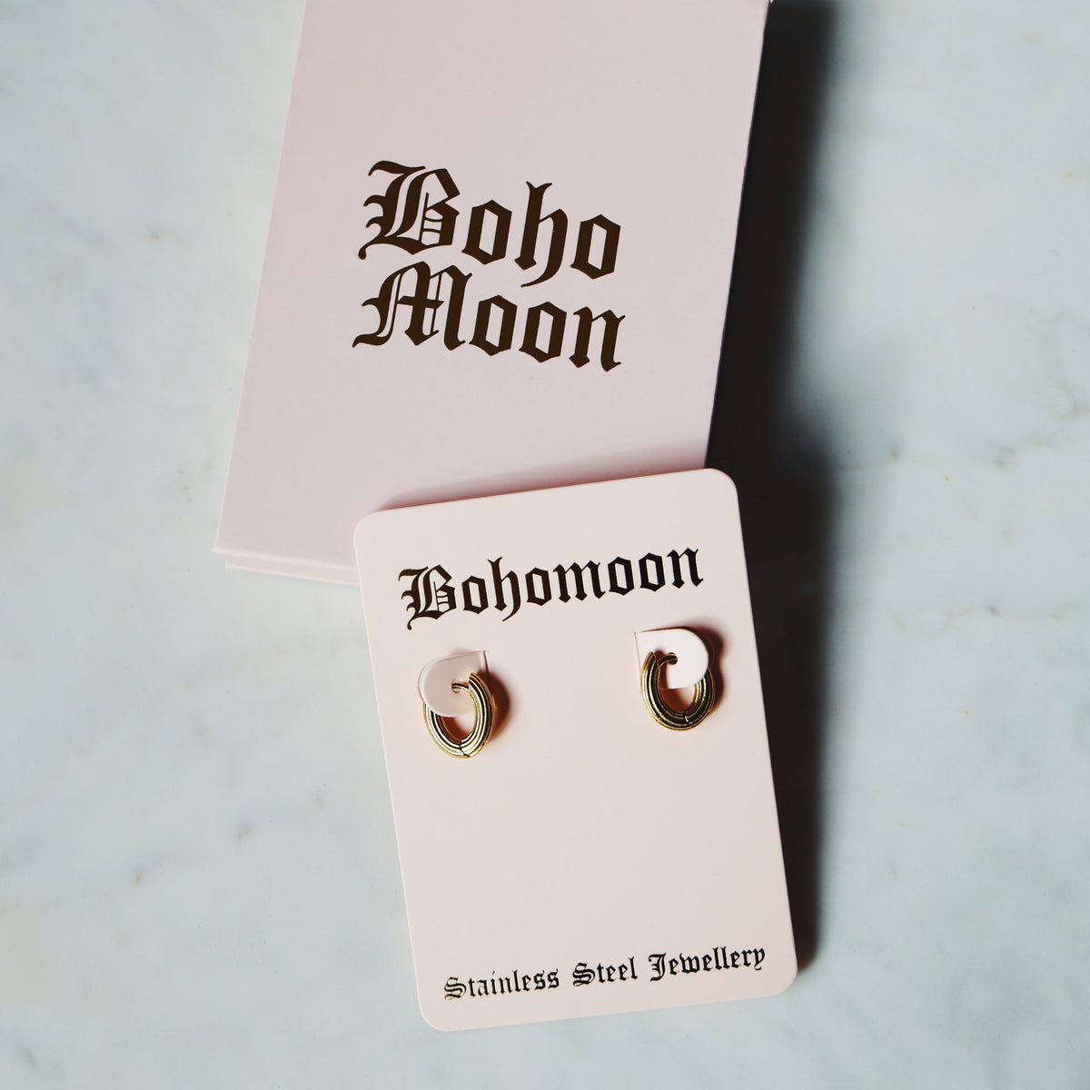 Urbanti Stainless Steel Nurture Hoop Earrings