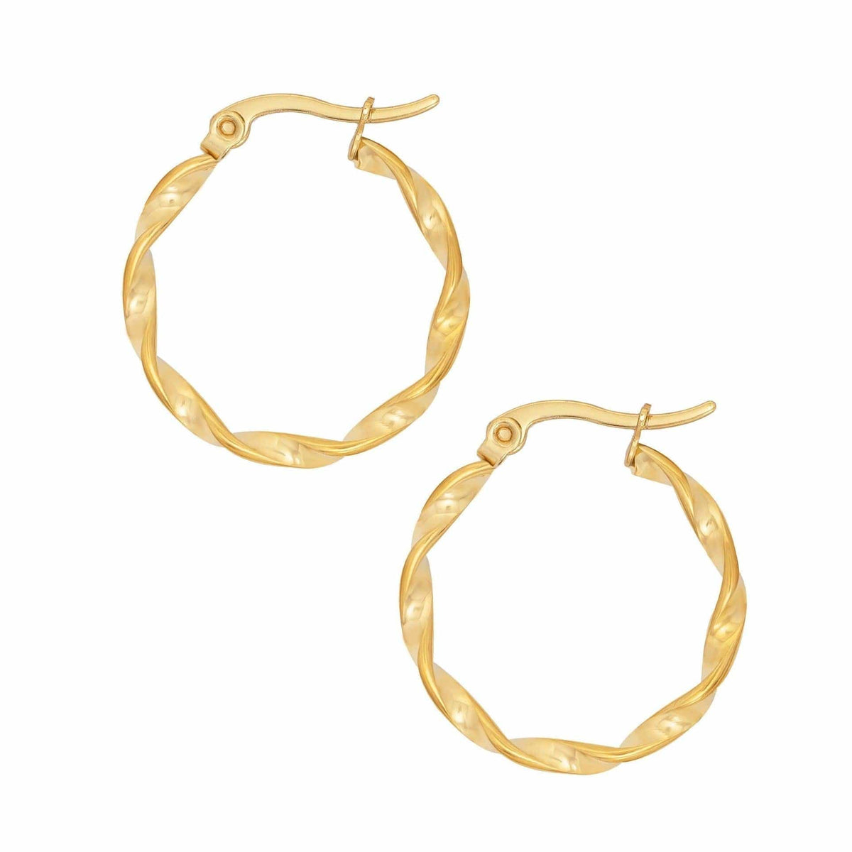 Urbanti Stainless Steel Ophelia Hoop Earrings Gold / Small
