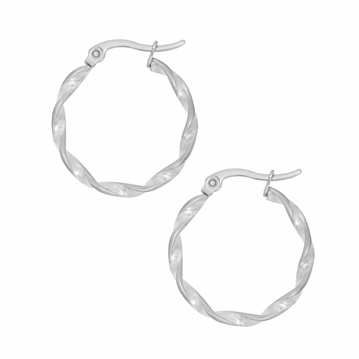 Urbanti Stainless Steel Ophelia Hoop Earrings Silver / Small