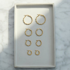 Urbanti Stainless Steel Ophelia Hoop Earrings