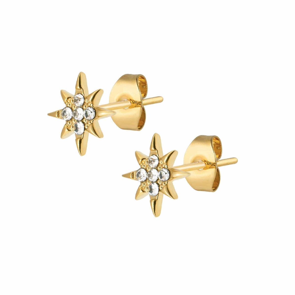 Urbanti Stainless Steel Orion Stud Earrings Gold