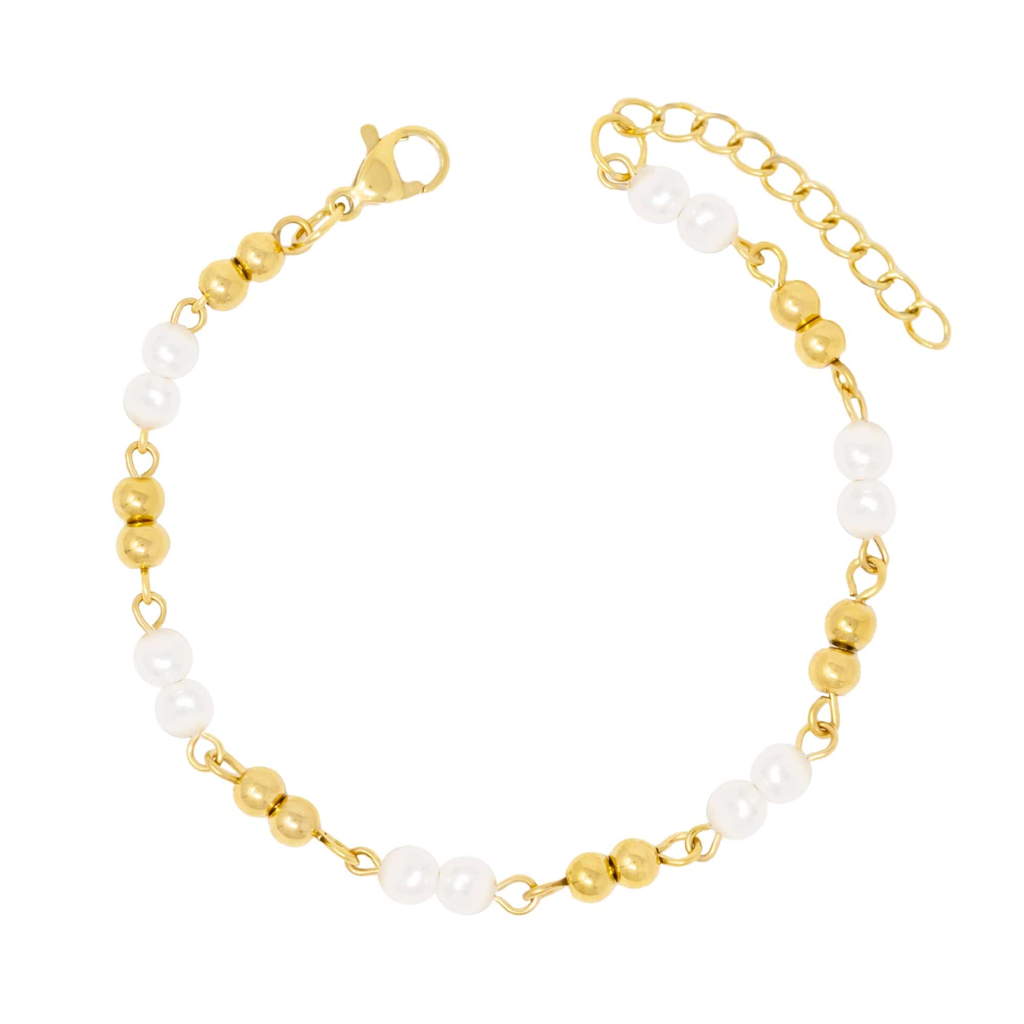 Urbanti Stainless Steel Palmer Pearl Bracelet