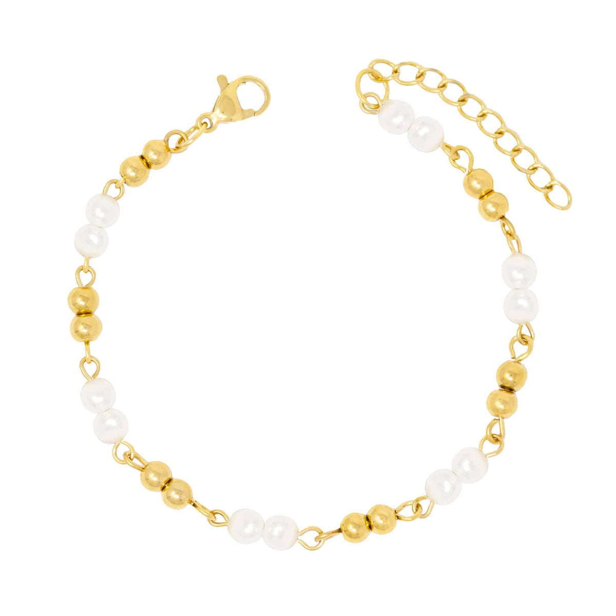 Urbanti Stainless Steel Palmer Pearl Bracelet
