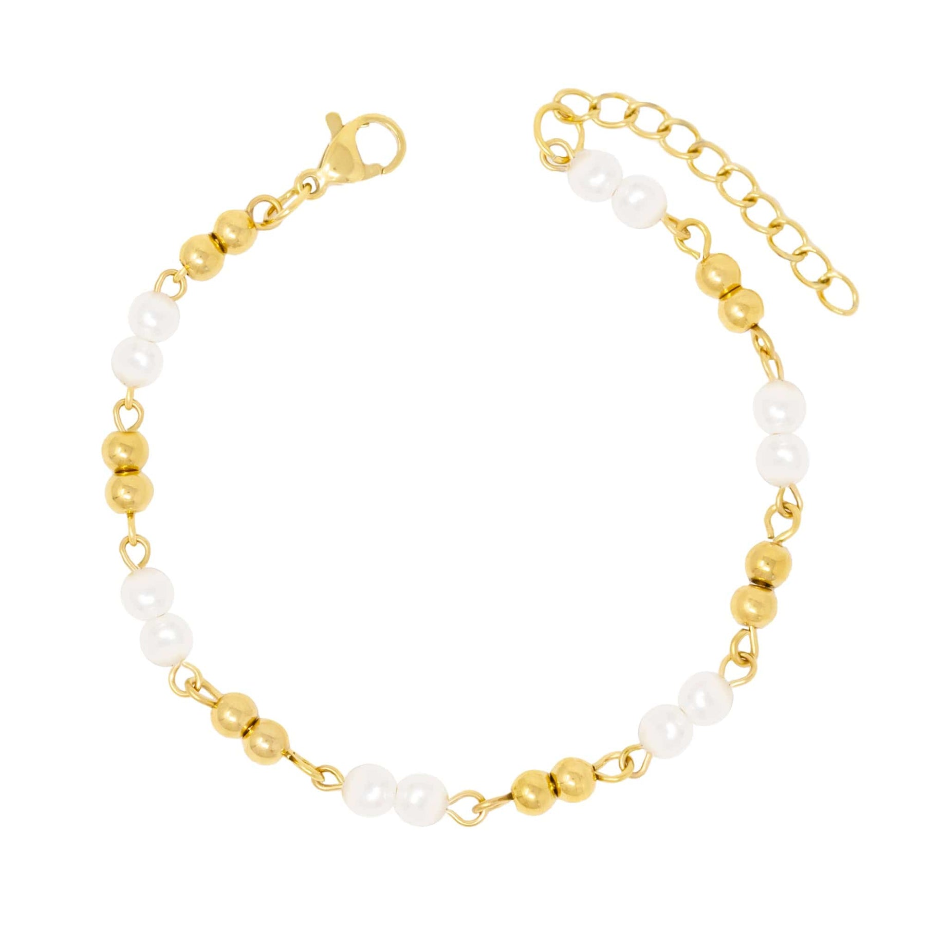 Urbanti Stainless Steel Palmer Pearl Bracelet