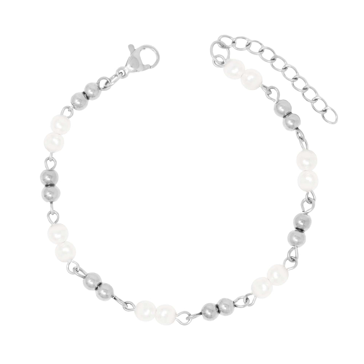 Urbanti Stainless Steel Palmer Pearl Bracelet