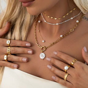 Urbanti Stainless Steel Paradise Pearl Necklace