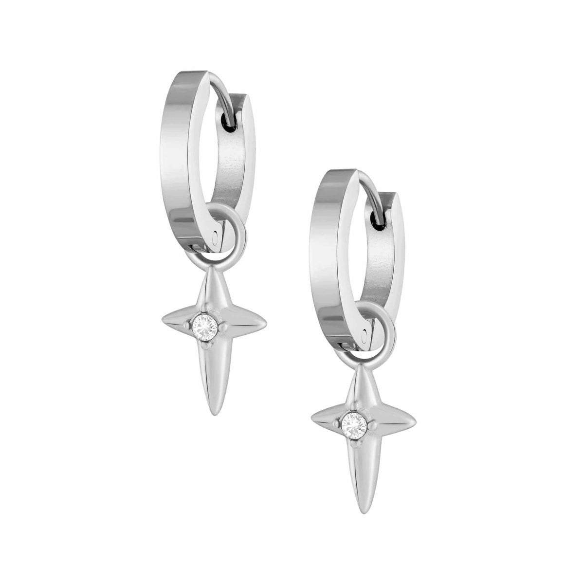 Urbanti Stainless Steel Passion Hoop Earrings