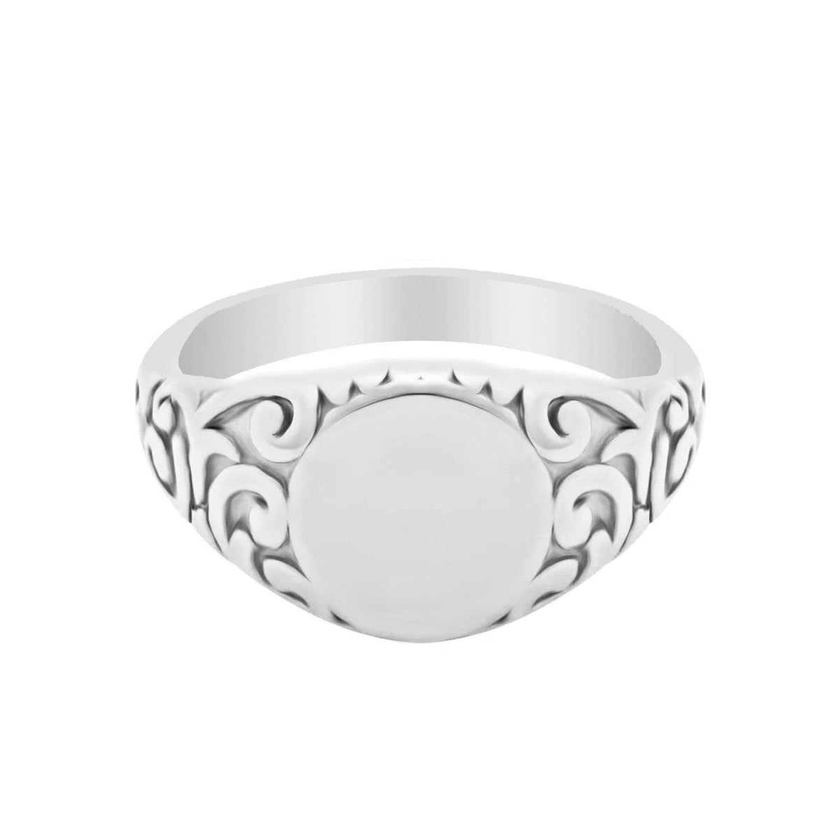 Urbanti Stainless Steel Pennie Signet Ring