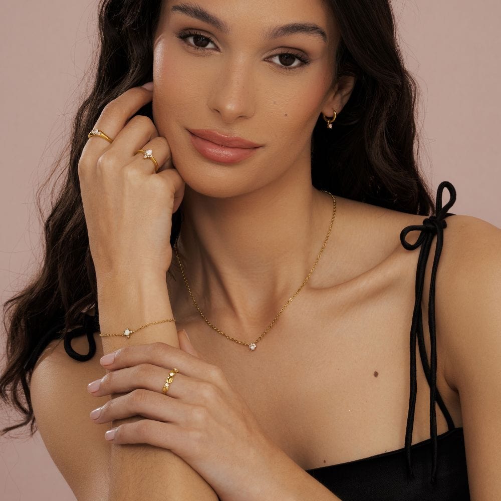 Urbanti Stainless Steel Peony Ring