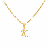 Urbanti Stainless Steel Petite Initial Choker / Necklace Gold / A / Choker