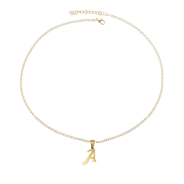 Urbanti Stainless Steel Petite Initial Choker / Necklace