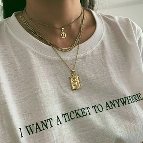 Urbanti Stainless Steel Petite Initial Choker / Necklace