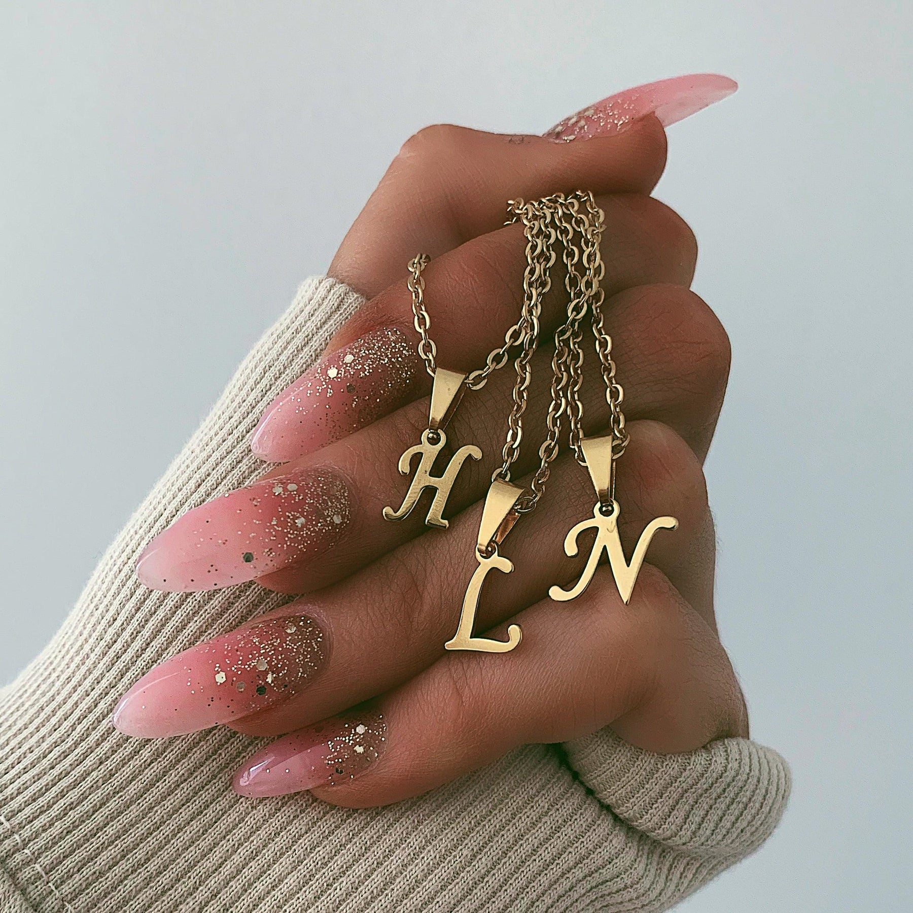 Urbanti Stainless Steel Petite Initial Choker / Necklace